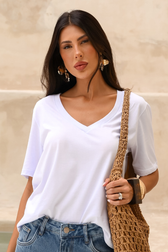 T-Shirt Over Laura White