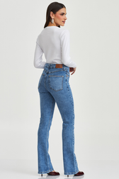 Calça Jeans Boot Cut Manu Zanon 