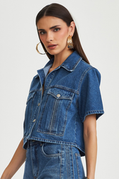 Camisa Jeans Cropped Loren