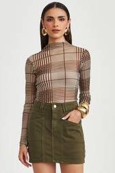 Short Saia Pilar Olive