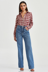 Calça Wide Leg Jeans Thassia Scarpelli 