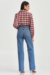 Calça Wide Leg Jeans Thassia Scarpelli 