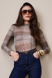 Blusa Amanda Xadrez