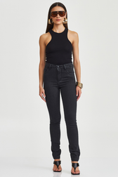 Calça Skinny Media Laura Black