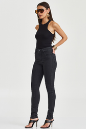 Calça Skinny Media Laura Black