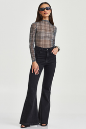 Calça Maxi Flare Hilary Black