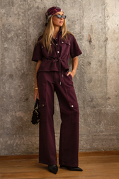 Calça Reta Cargo Isadora Berry