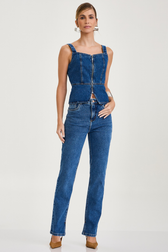 Calça Jeans Reta Mel Renault