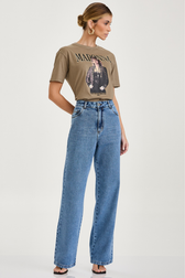 Calça Wide Leg Alta Thassia Medici New