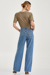 Calça Wide Leg Alta Thassia Medici New