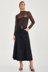 Saia Midi Pietra Black