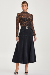 Saia Midi Pietra Black