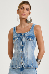 Blusa Jeans Graziela