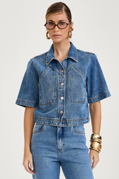 Camisa Cropped Viola