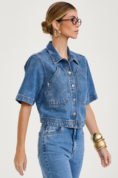 Camisa Cropped Viola