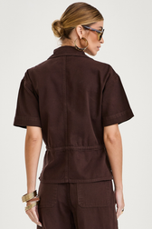 Camisa Over Daiana Café