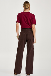 Calça Reta Cargo Isadora Café