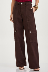 Calça Reta Cargo Isadora Café