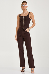 Calça Reta Ariana Café