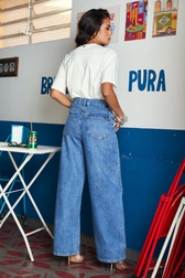 Calça Jeans Balloon Wide Joane Hexa