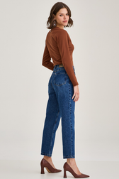 Calça Jeans Reta Silvia Sasaki