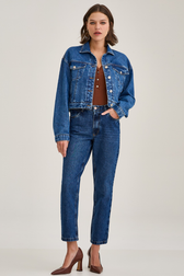 Calça Jeans Reta Silvia Sasaki
