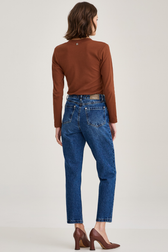 Calça Jeans Reta Silvia Sasaki