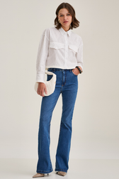 Calça Jeans Flare Dani Lombardi
