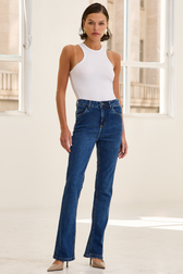 Calça Jeans Boot Cut Manu Perrone