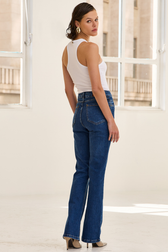Calça Jeans Boot Cut Manu Perrone