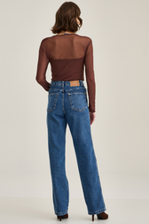 Calça Wide Leg Jeans Thassia Vaz