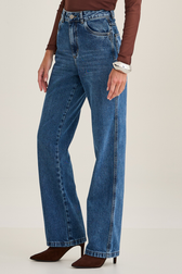 Calça Wide Leg Jeans Thassia Vaz