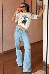 Calça Jeans Flare Josy