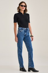 Calça Jeans Reta Cris Nassif