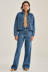 Calça Jeans Reta Jade Santinello