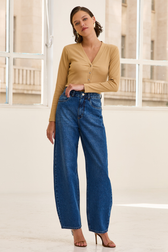Calça Jeans Barrel Lia