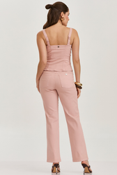 Calça Reta Ariana Blush