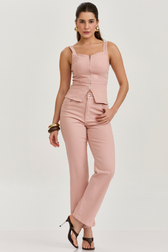 Calça Reta Ariana Blush