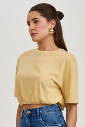 T-Shirt Cropped Kaila Vanilla