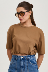 T-Shirt Cropped Kaila Toffee