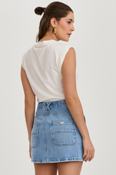 Short Saia Jeans Carpenter Carol