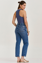Calça Jeans Reta Silvia Hadid