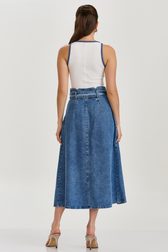Saia Jeans Midi Sylvie