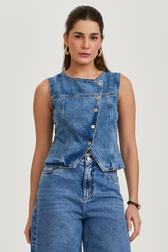 Colete Jeans Kali