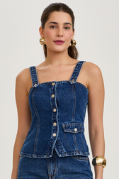 Blusa Jeans Camila