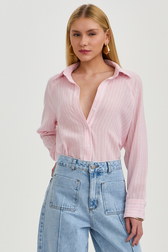 Camisa Paula Listras Blush
