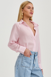 Camisa Paula Listras Blush