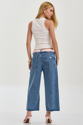Calça Jeans Reta Cropped Samira