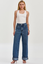 Calça Super Wide Jeans Isis Salles