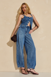 Calça Jeans Balloon Alma